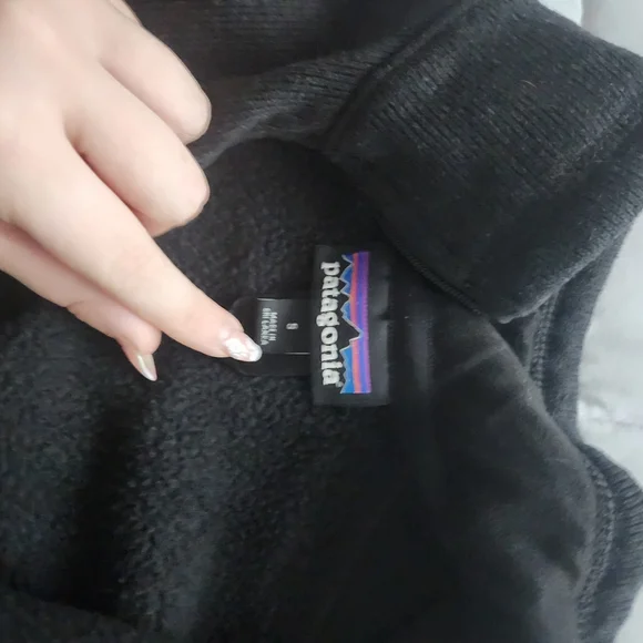 Patagonia Black Zip Up Sweater Fleece Casual - Picture 2 of 2